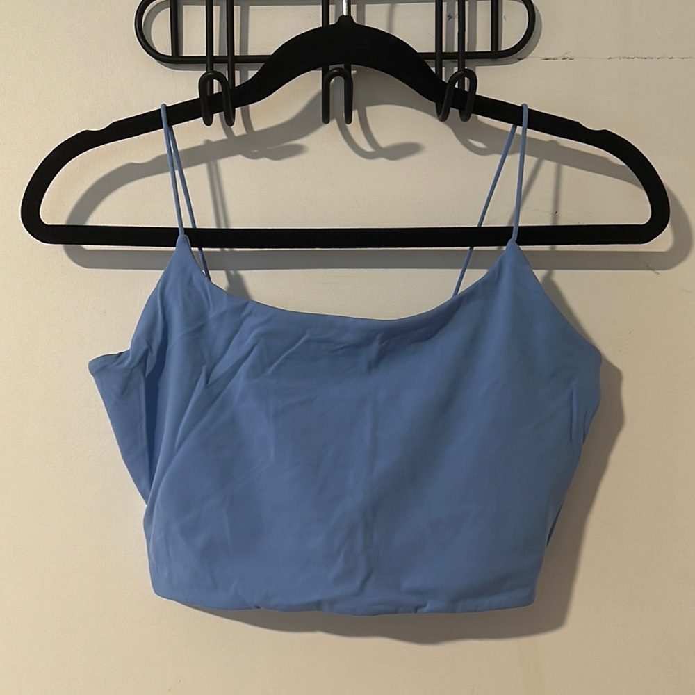 Blue Women's cropped Camisole Top